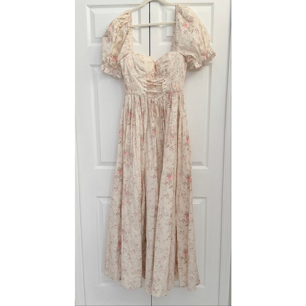 Selkie Renaissance Gown Maxi Dress XL Floral Print - Picture 4 of 10